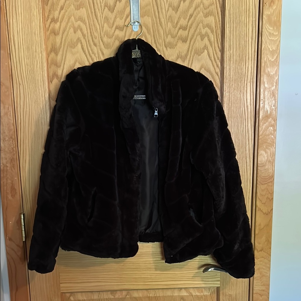 Women's Black Faux Fur Jacket